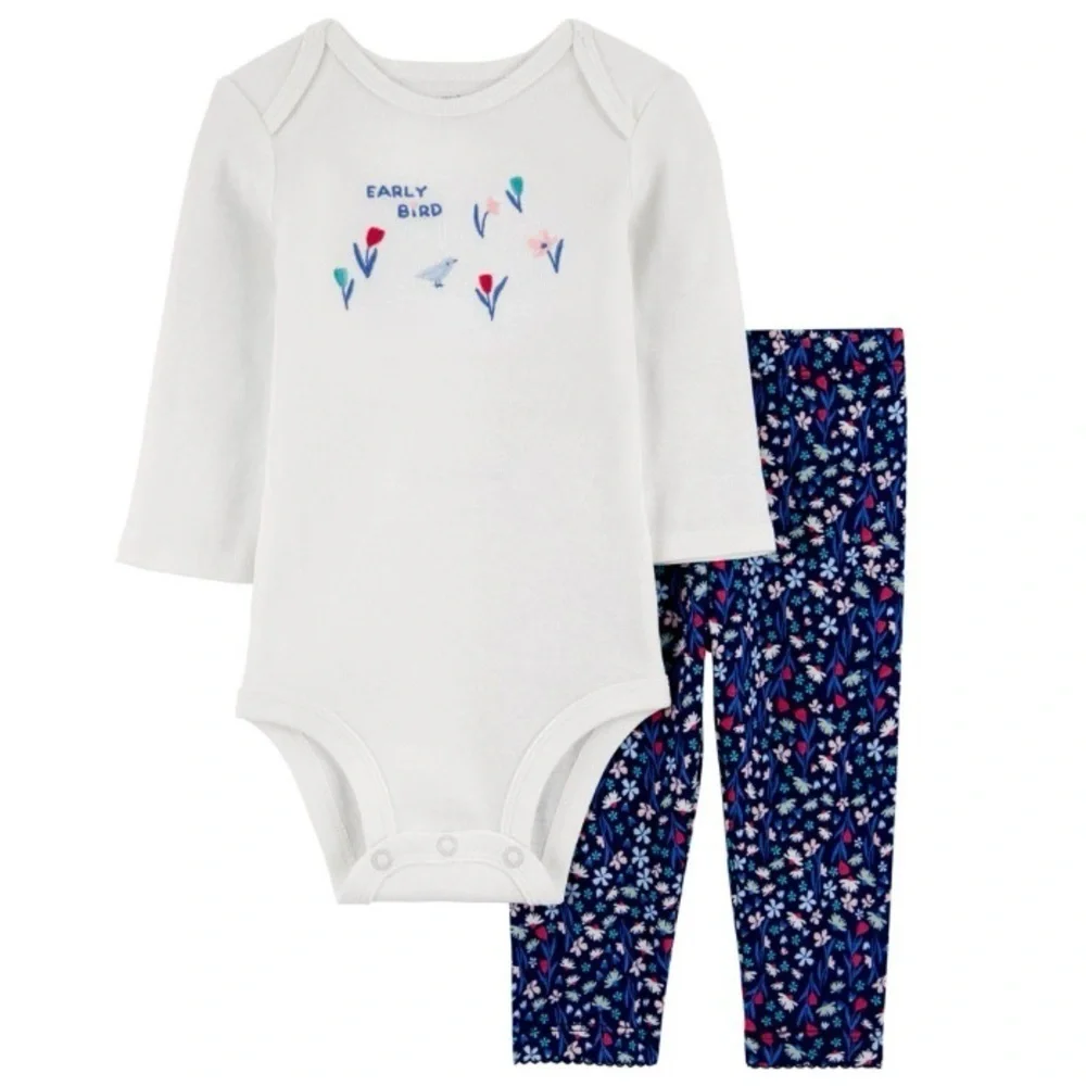 Carter's Three Piece Bodysuit Pants Set 12mo